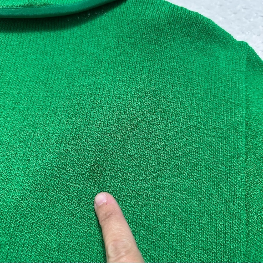 Vintage St. John by Marie Grey Green Collar Button Blouse Women’s Size 6 - Picture 11 of 13